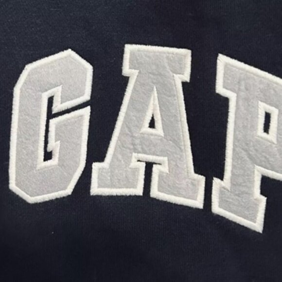 BNWT GAP LOGO PET HOODIE HEAVY SWEATSHIRT NAVY BLUE US SIZE MEDIUM (M) - Picture 7 of 12